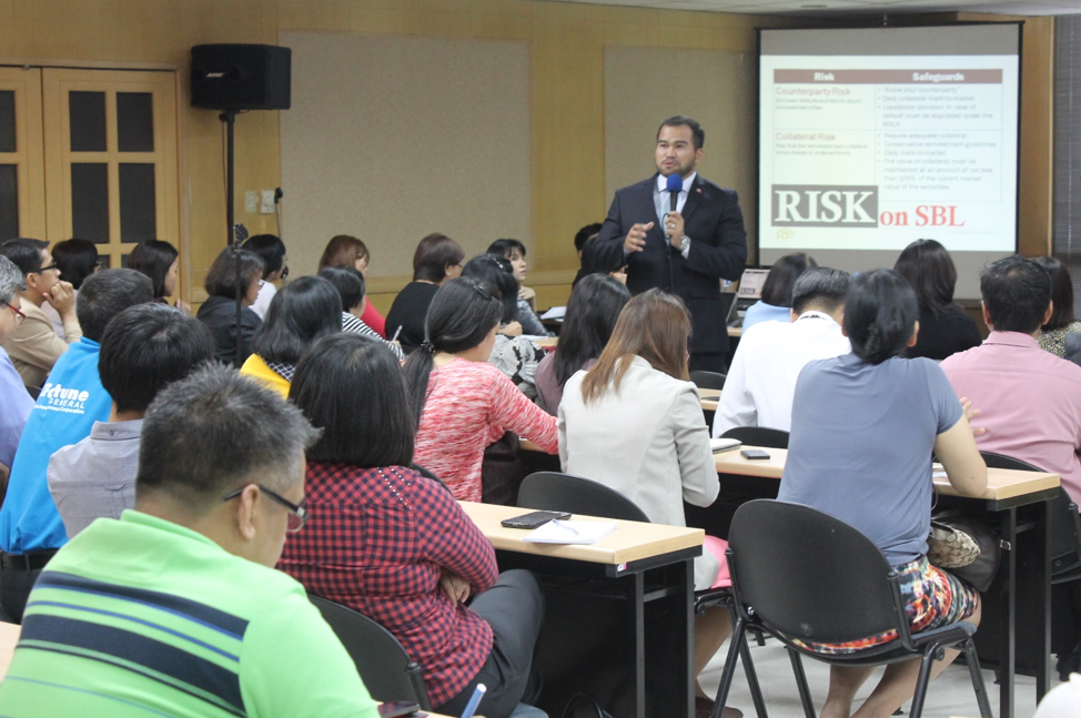 PHILIPPINE STOCK EXCHANGE CONDUCTS SEMINAR ON SECURITIES BORROWING AND LENDING PRGRAM FOR INSURANCE SECTOR